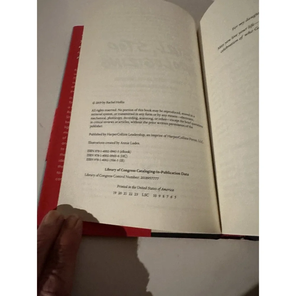 Girl Stop Apologizing by Rachel Hollis EC W/Dust Jacket‎ Hardcover Book